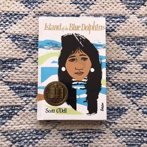 Vintage Island Of The Blue Dolphins Scott O’Dell Hardcover Great Art